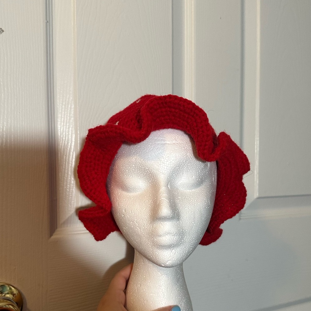 Crochet Strawberry Hat